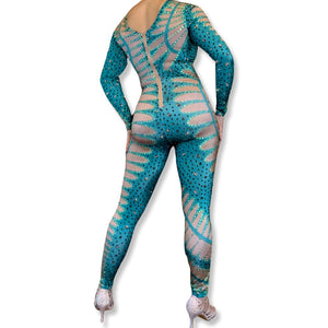 PRE ORDER ‘Twisted’ Rhinestone Illusion Bodysuit